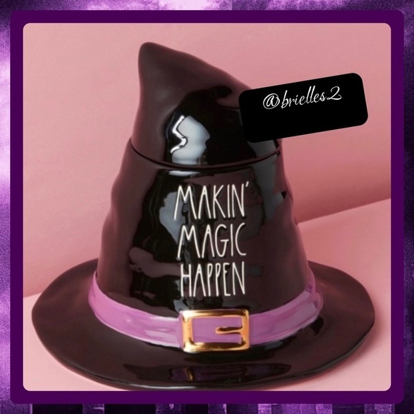 Last One! 🧙 New Witches Hat Decor Rae Dunn 11”T Witches Hat Canister Cookie Jar - Picture 1 of 10